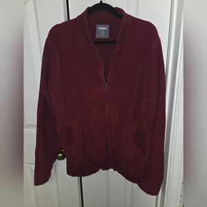 Bonobos Slim Fit Burgundy Zip-Up Jacket